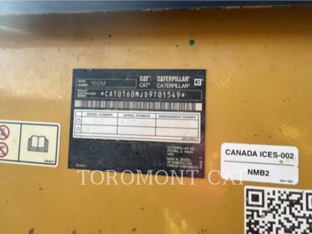 Caterpillar 160MAWD, Motor Grader, 5861 hours, S/N: D9T01549, 2018 - Image 6