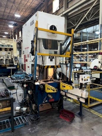 88 Ton, Aida, gap frame press, 3.93" stroke, 11.8" Shut Height, 3.14" adjustment, 55-110 SPM, 10 HP - Image 2