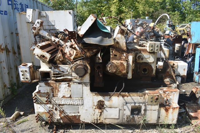 Cincinnati No. 340-20 Mdl. DE, twin grip centerless grinder, 6" diameter work capacity, 20" thru-feed work - Image 1