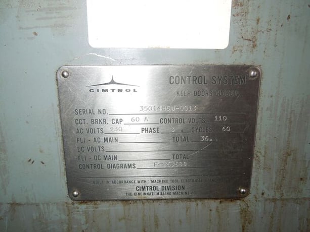 Cincinnati No. 107-4, centerless grinder, 1.5" diameter work rest capacity, 16" diameter x 4" width grinding - Image 5
