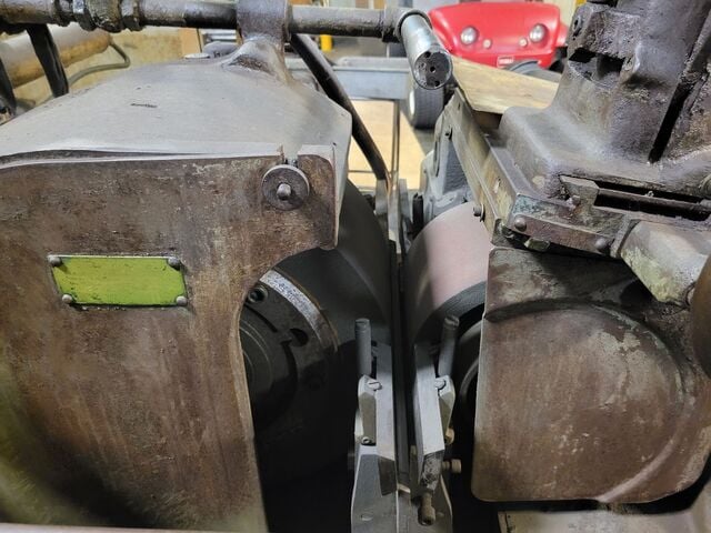 Cincinnati No. 2 Mdl. O-M, centerless grinder, 8" thru-feed work rest, 20" diameter x 8" width grinding - Image 10
