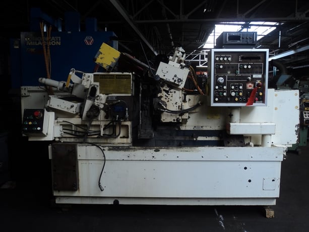 Cincinnati No. 350-20 Mdl. RK, twin grip centerless grinder, 6" diameter work capacity, 20" thru-feed work - Image 1