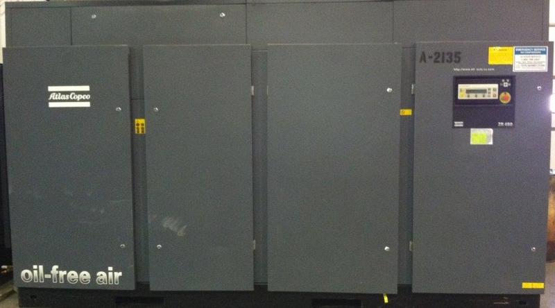 2773 cfm, 125 psi, Atlas Copco #ZR450, oil free, 600 HP, 4160 V., 2001, #A-2135 - Image 1