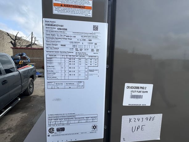 30 Ton, JCI York #VV30C0BG4R1CFH14A1, package unit, never installed, 2024 - Image 3