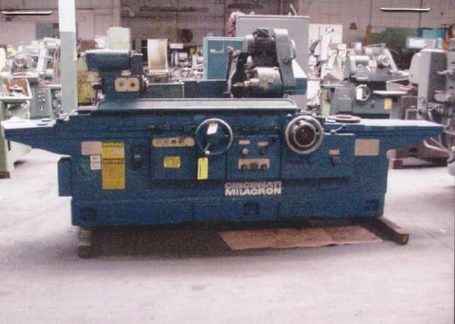 12" x 36" Cincinnati, universal cylindrical grinder, 14" diameter x 1.5" width x 5" hole grinding wheel - Image 1