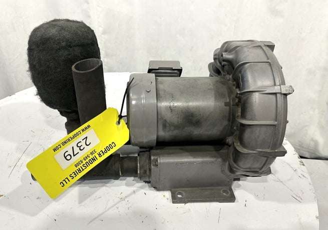 154 cfm, Fuji #VFC500A-7W, ring compressor vacuum blower, 2.5 HP, 2" inlet/outlet - Image 1