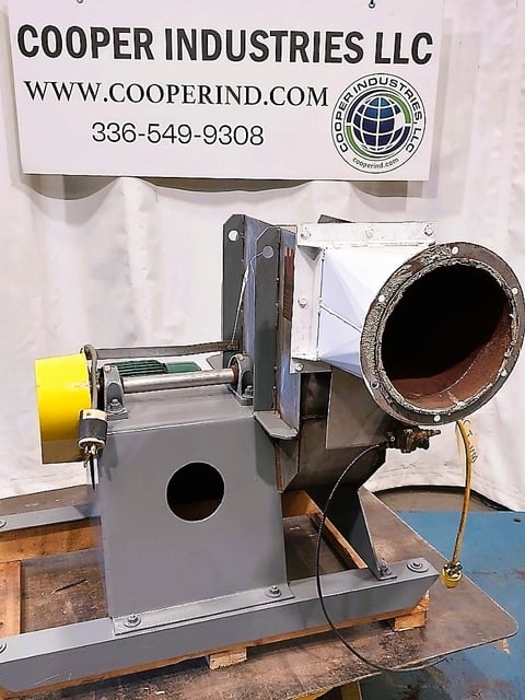 Illinois Blower #9MH, material handling fan, Stainless steel air stream contact parts, 10 HP - Image 2
