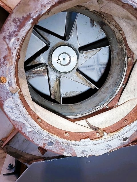 Illinois Blower #9MH, material handling fan, Stainless steel air stream contact parts, 10 HP - Image 5