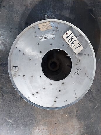 New York Blower size 2210A20, pressure blower wheel, w3heel only, unused surplus - Image 1