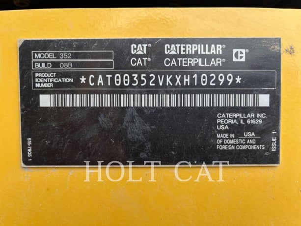 Caterpillar 352 12, Crawler Excavator, 1503 hours, S/N: KXH10299, 2023 - Image 6
