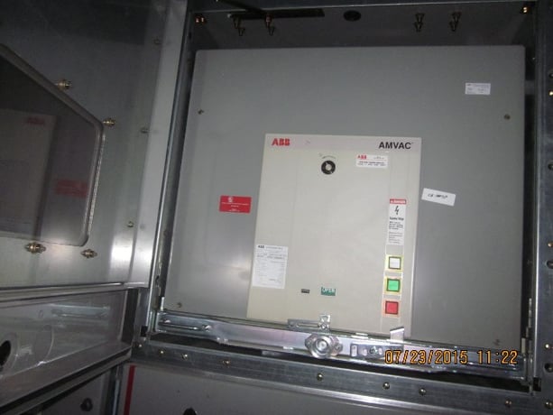 1200 Amp, ABB, AMVAC, 4160 Volts, 2009, 125 VDC CLOSE & TRIP, UNUSED:1 - Image 1
