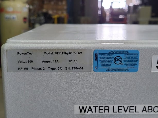 15 HP ABB, VFD15HP600VDW, VFD, 19 amp, 600 Volts, 3 phase, new surplus - Image 2