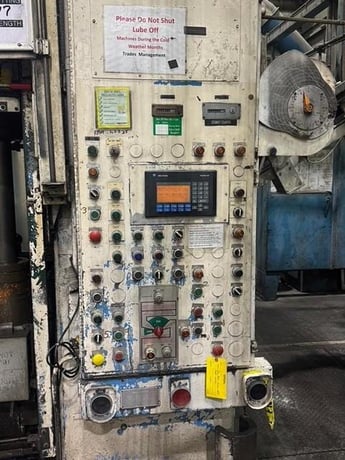 1500 Ton, Verson #T-SE2-1500-96-54, Transmat straight side double crank press, 24" stroke, 54" Shut Height - Image 3