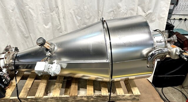 15 cu.ft., Azo, stainless steel powder wei, small pulse jet cartridge bin vent filter - Image 3