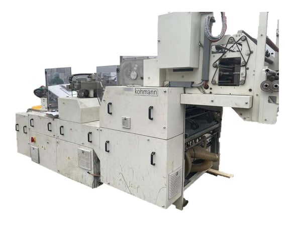 20" Window patching machine for cardboard, Kohmann #F-1100, dual lane, 2015 - Image 1