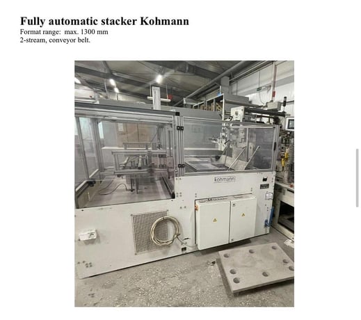 20" Window patching machine for cardboard, Kohmann #F-1100, dual lane, 2015 - Image 2