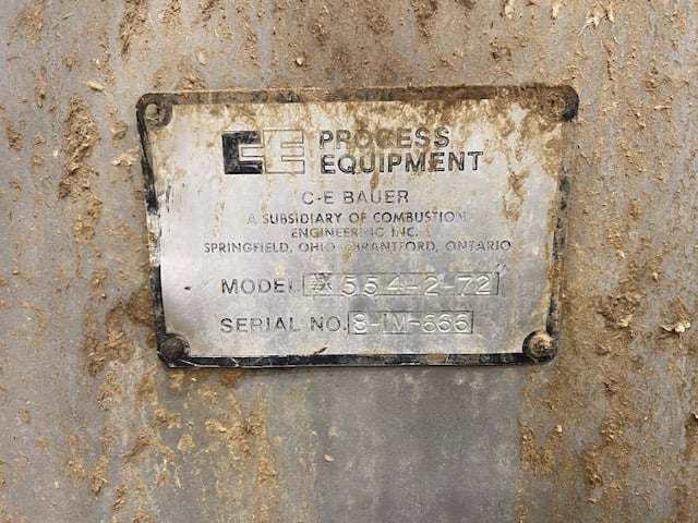 Ce Bauer #554-2-72, 72" wide Stainless steel hydraseive, serial #8-IM-666 - Image 2