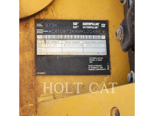 Caterpillar 973K, Track Loader, 3746 hours, S/N: MKL00486, 2023 - Image 6