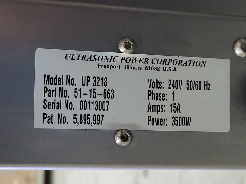 Ultrasonic Power Corp #UP3218, 39 gallon ultrasonic cleaner, like new - Image 2