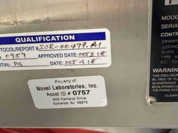 200 gallon Pepper+Fuchs, Stainless steel mix tank with purge system, 36" dia. x 48" straight side - Image 3