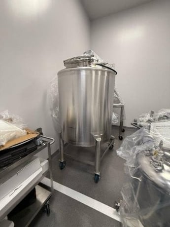 200 gallon Pepper+Fuchs, Stainless steel mix tank with purge system, 36" dia. x 48" straight side - Image 9