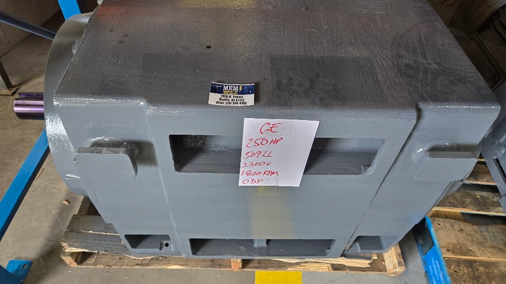 250 HP 1800 RPM General Electric, Frame 509LL, ODP, 2300 Volts - Image 3