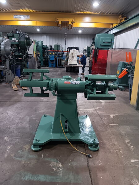 3000 lb. Littell #20-12DBL, non-motorized uncoiler, 12" width, 60" outside dimensions, 15"-20" ID - Image 1
