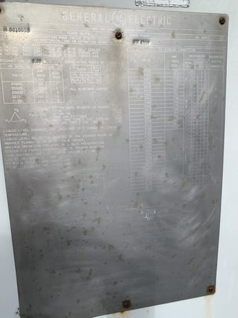 4000/5000/5600 kVA, 33000 Delta Primary, 4160/2400 WYE Secondary, General Electric Substation - Image 1