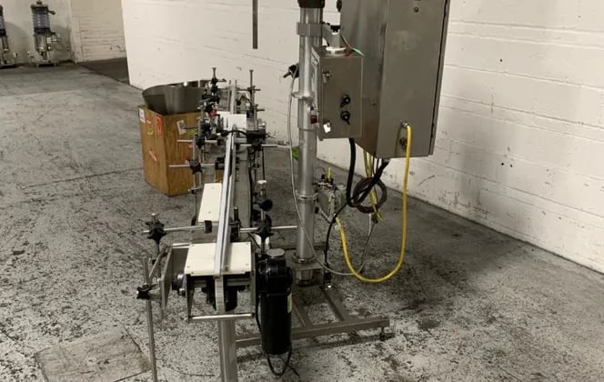 Per-Fil #Micro-SCW, loss in weight powder fill, 1-Head, 10-15 CPM, 96" L Bottle Conveyor, 120 V, 2012 - Image 3