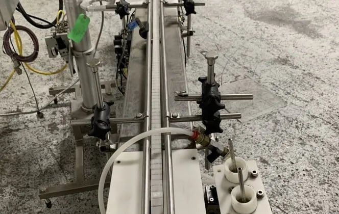 Per-Fil #Micro-SCW, loss in weight powder fill, 1-Head, 10-15 CPM, 96" L Bottle Conveyor, 120 V, 2012 - Image 6