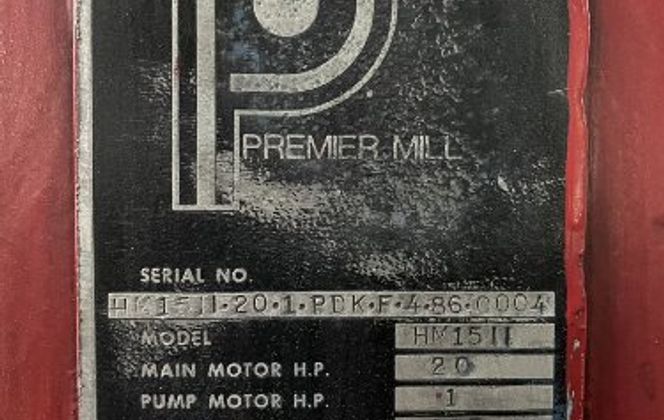 Premier #HM15II, Dual Chamber Media Mill, 15 Liter Dual Jacketed Chambers, 20 HP, 460 V, 1984 - Image 4