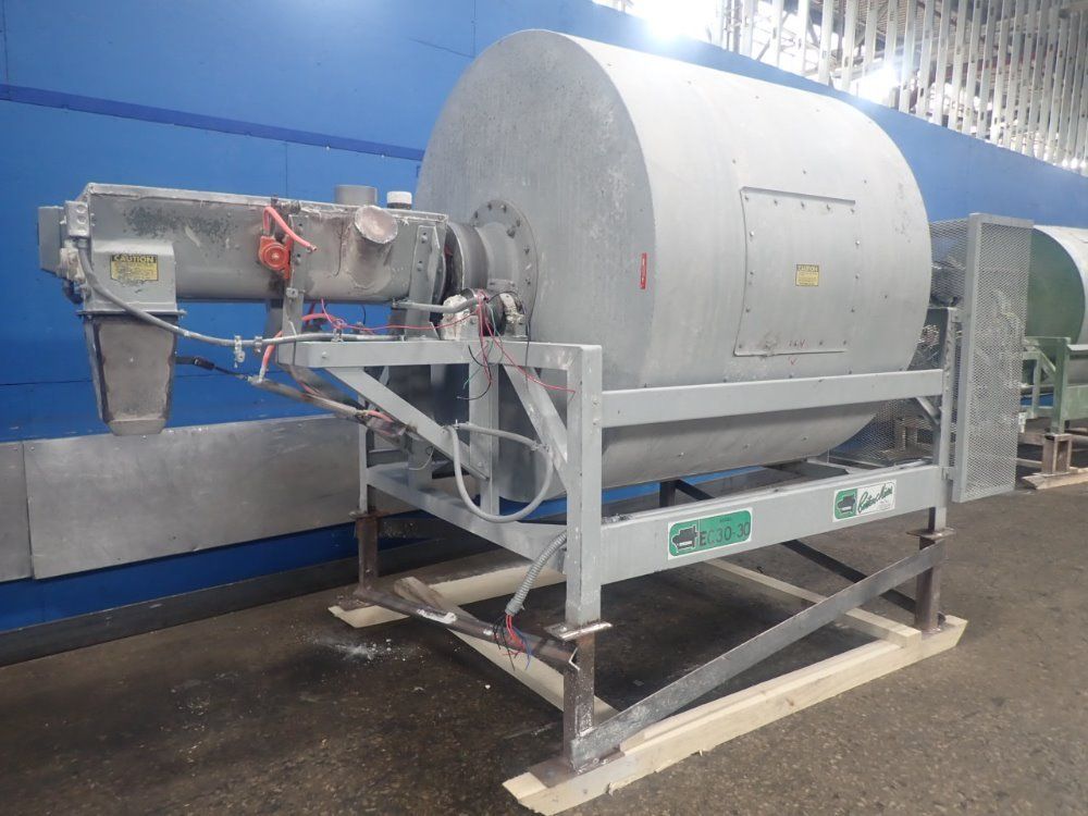 100 cu.ft. Burton #EC30-30, Mixer, carbon steel, 72" diameter x 60" L Drum, 5 HP - Image 3