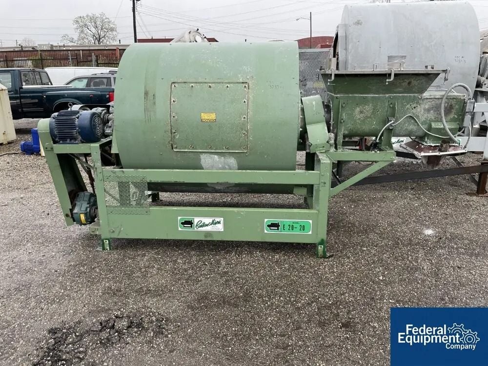 67 cu.ft. Burton #EC20-20, Mixer, carbon steel, 4000 lb. capacity, 58" diameter x 60" L Drum, 7 HP - Image 1