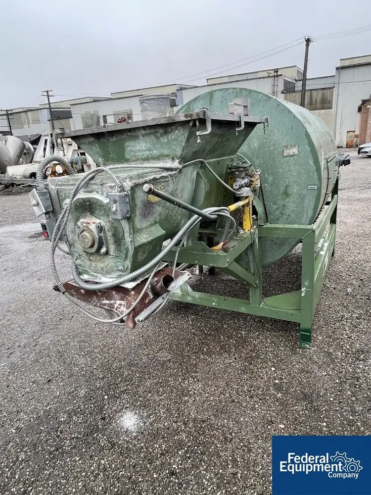 67 cu.ft. Burton #EC20-20, Mixer, carbon steel, 4000 lb. capacity, 58" diameter x 60" L Drum, 7 HP - Image 4