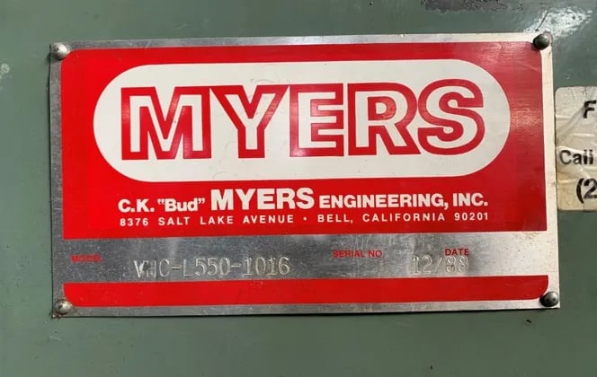 1 gallon Myers #VHC-L550, Dual Shaft Vacuum Mixer, Stainless Steel, 14 psi Jacket, 5 HP, 230/460 V, 1988 - Image 1