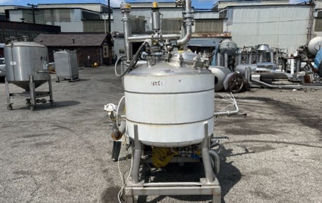 CIP Skid w/ Stainless Steel Tank, 5 HP Circulation Pump, 230/460 V - Image 1