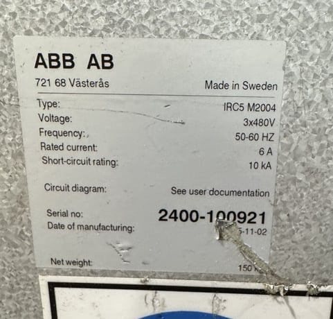 ABB Robots, 2 #IRB-2400/16, 1 #IRB-1600-10/1.45, IRC5 controls, 2015, AS IS (Lot of 3) - Image 5