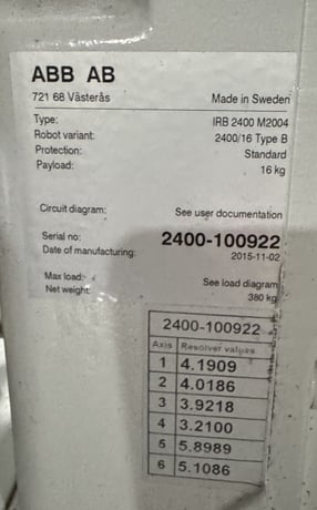ABB Robots, 2 #IRB-2400/16, 1 #IRB-1600-10/1.45, IRC5 controls, 2015, AS IS (Lot of 3) - Image 10