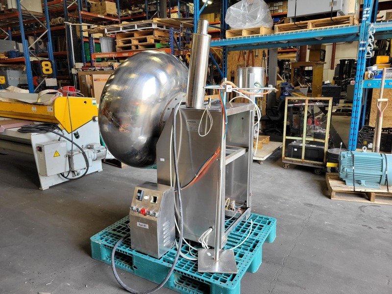 Shanghai Develop Machinery #BY-1000B, coating pan with hot air blower & spray dryer - Image 5