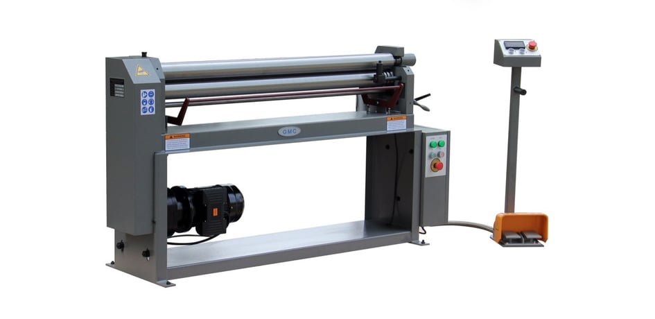 50" x 1/16" GMC #PSR-5016N-1ph, 4 roll plate bender, 1.5 HP, 220 V., 1 phase, 3" roll, 16.75 FPM, 1" roll - Image 1
