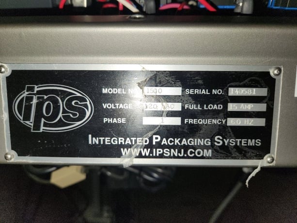 IPS #1500, Wrap-Around Labeler, w/Printer and Programmer, 120 V - Image 2