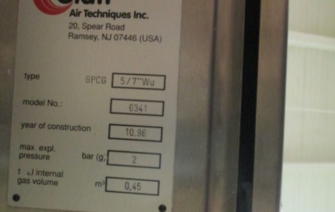 Glatt #GPCG-5, Fluid Bed Dryer/Granulator, Stainless Steel, 7" & 9" Wurster Inserts w/Expansion Chambers - Image 1