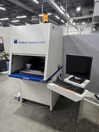 Trumpf #TruMark-Station-5000, Rotary Laser Marker, Rotary Axis, Auto Door, 115/230 V, 2 kW, 2008 - Image 1