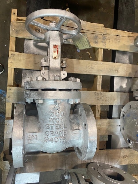 4" Crane #Class-400, steel manual ball valves, 1990, lot of 3 - Image 3