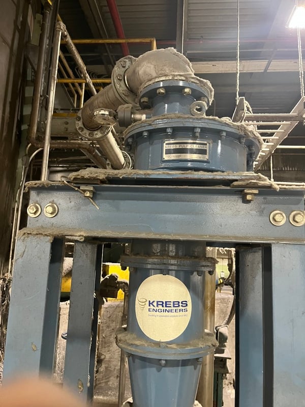 Krebs #P10L-CP-1736, pulp cleaner, serial #2401 - Image 1