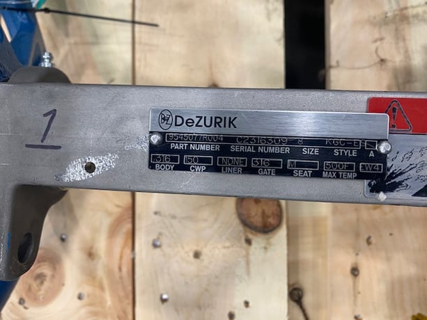 8" Dezurik #KGC-E size 8, manual Stainless steel slide gate valve, unused, new - Image 2