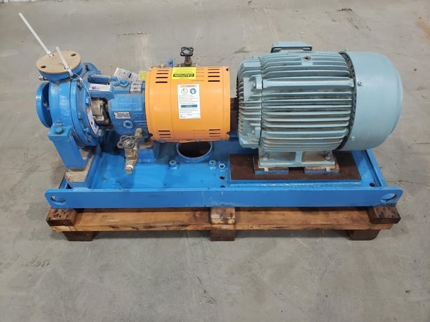 Goulds #HT96, pump assembly with 15 HP Teco Westinghouse motor, 80 GPM, 575 V., 2012 - Image 1
