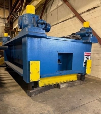 96" x .25" DBI, 4-hi precision leveler, 19 work rolls, 3" roll diameter, motorized tilt, 2 gear boxes - Image 3
