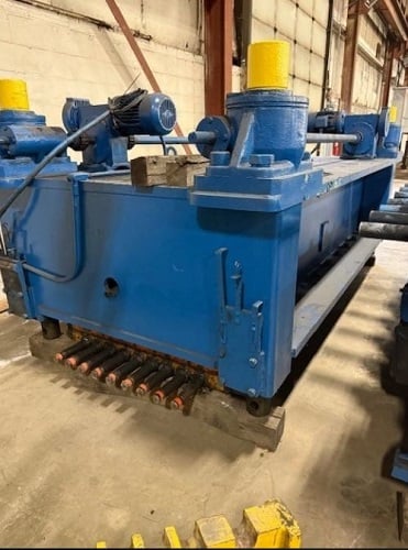 96" x .25" DBI, 4-hi precision leveler, 19 work rolls, 3" roll diameter, motorized tilt, 2 gear boxes - Image 4