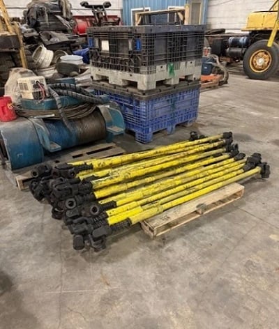 96" x .25" DBI, 4-hi precision leveler, 19 work rolls, 3" roll diameter, motorized tilt, 2 gear boxes - Image 9